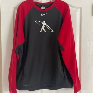 Mens NIKE baseball crew neck sweatshirt